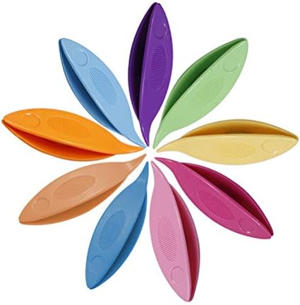 Healifty 9PCS Tatting Shuttles Lacemaking Tools DIY Handmade Craft Crocheting Knitting Lace Making Art Accessories (Mixed Colors)