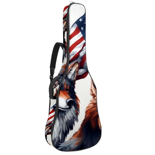 Sac pour guitare acoustique 41 pouces imperméable à motifs