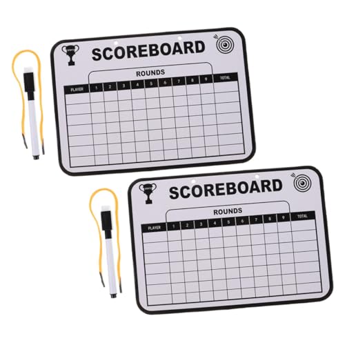 2pcs tablero de puntuación doble cara para golf miniatura 1