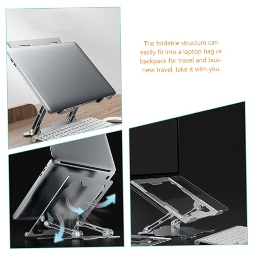 Soporte Ajustable de Metal para Laptop PRETYZOOM Plata miniatura 6