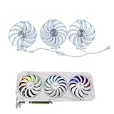 Refroidissement GPU puissant : kit de ventilateur de rechange compatible pour cartes graphiques ASUS ROG Strix GeForce RTX 3070, RTX 3080 et RTX 3090 White Edition. Idéal pour les ventilateurs GPU défectueux ou bruyants.