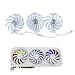 Grafikkarten Lüfter Set Weiß kompatibel mit ASUS ROG Strix GeForce RTX 3070 3080 3090 White Edition - GPU Ersatzlüfter 95mm CF1010U12S