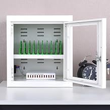 Phone Lock Box, Smartphone Charging Cabinet, USB Charging Station, Portable Cellphone Cabinet for Students, Employees, Tourists33x27x36cm/13x11x14in