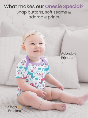 Image of POLKA TOTS Premium Cotton Newborn Baby Gifts Set (Pack of 6) | Ultra-soft, Breathable & Lightweight Baby Kit for New Born | Infant Clothes 0-3 Months | Baby Shower Gifts for Mom to Be & New Mothers