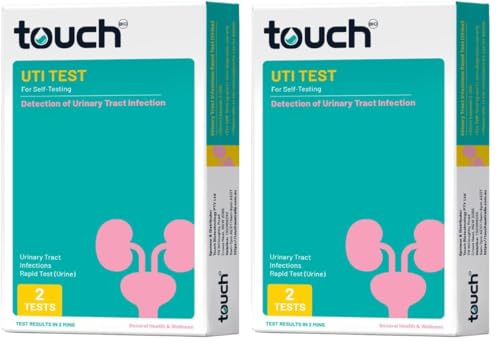 TouchBio UTI Rapid Test - Urinary Tract Infections | 2 Tests (Pack of 2)