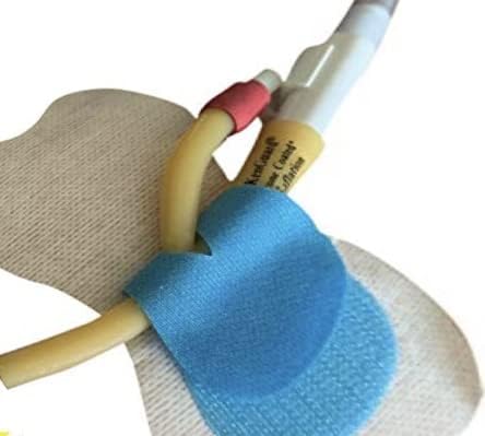 3 Pack + 1 Extra Foley Catheter Stabilization Device Holder - Latex Free | Sensitive Skin| Flexible Hook and Loop - No Fiddly Plastic Clips