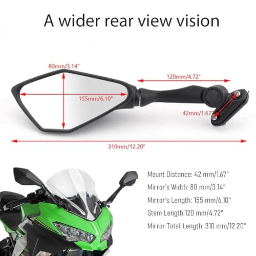 Espejo retrovisor CBR 600 para rutas de fin de semana y conducción urbana 4