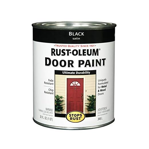 Rust-Oleum 238310 Front Door Paint, Quart, Black