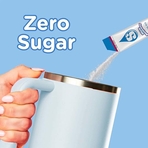 Starburst Singles To Go Powdered Drink Mix, Blue Raspberry, 6 Count (Pack of 12) - 72 Total Servings), Sugar-Free Drink Powder, Just Add Water,