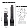 24mm Silicone Watch Band Compatible with Citizen Hyper Aqualand Duplex Promaster Men's Dive Strap Sport Waterproof Wristband (Silver buckle 24mm) #1