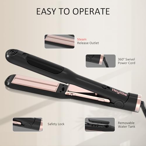 Plancha de Pelo a Vapor con Calentamiento Rápido 1200W miniatura 6
