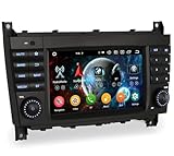 【Android 14- 4GB RAM+64GB ROM】Cet autoradio pour Mercedes Benz C/CLC/G Class W203 W463 a Android 14.0 OS, Octa-Core, 8*A53 64-bit 2.0GHz CPU, High-Speed Processin. Prise en charge de 1 carte/3 USB jusqu'à 4*256 Go de stockage étendu. Écran IPS multi-touch de 7 pouces, affichage ultra clair en Full HD. Prise en charge des commandes au volant, Bluetooth, mains libres, amplificateur DSP, navigation GPS, écran partagé, entrée pour caméra de recul...
