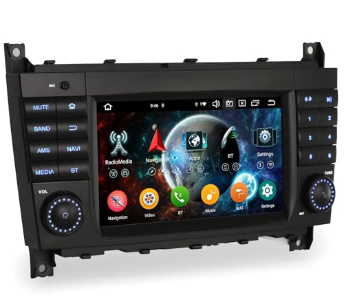 📌【Funzioni Multipul】 ✔ Bluetooth 5.0 per chiamate in vivavoce, BT-Music, sincronizzazione della rubrica telefonica. ✔ Sintonizzatore radio (FM/AM) con RDS. ✔ Lettore multimediale Android, in grado di riprodurre musica/video/foto da USB/SD, con supporto video 1080P. ✔ Colori della luce del pannello/sfondo/logo di avvio/lingua regolabili. ✔ Supporto di DAB+, DVB-T/T2, TPMS, OBD2, DVR, telecamera di retromarcia, AVIN, ecc.