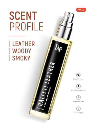 Image of EM5 Halfeti leather Unisex Eau de Parfum Perfume Spray for Men & Women | Warm Spicy Smoky Leather | Luxury Gift for Him /Her | 15 ml