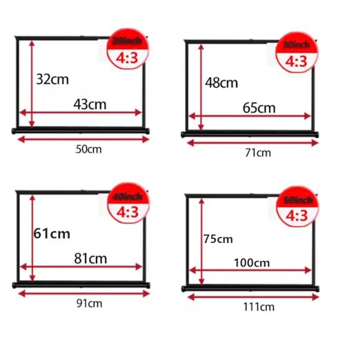 Pantalla Retráctil de Mesa 40" formato 4:3 miniatura 7