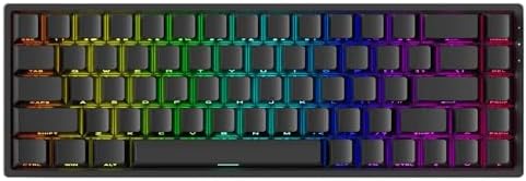 Teclado Magnético Gamer Akko Monsgeek Fun68 RGB Preto 8K Switch A...