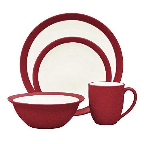 Noritake Colorwave Curve 4-Piece Place Setting in Raspberry