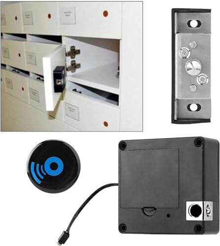 Image of Universal RFID Hidden Cabinet Lock, Home Office Smart Electronic Invisible Reader for Wooden Drawer Locker Cabinet Slidding Door Auto-rebounce Auto-Lock Durable Anticorrosion