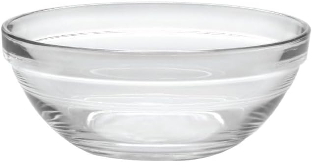 Lys clear Stackable Bowl, Diameter - 5 1/2”, Height - 2 1/4”, Capacity -16 7/8 oz - 50 cl, pack of 6