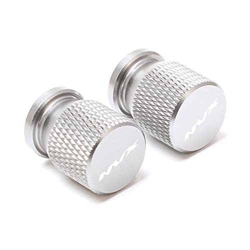 YIJIEBAO Passend for Yamaha NVX155 NVX 155 AEROX155 AEROX 155 2017-2022 2023 Motorrad CNC Zubehör Fahrzeug Rad Reifen Ventilschaftkappen Abdeckung(Silver)