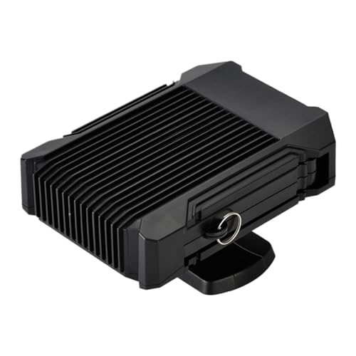 Calentador de coche portátil, comodidad para todas las estaciones, 16,5 x 8 cm, soplador de aire cálido ajustable de 360°, parabrisas de descongelación alimentado por pilas, diseño compacto silencioso