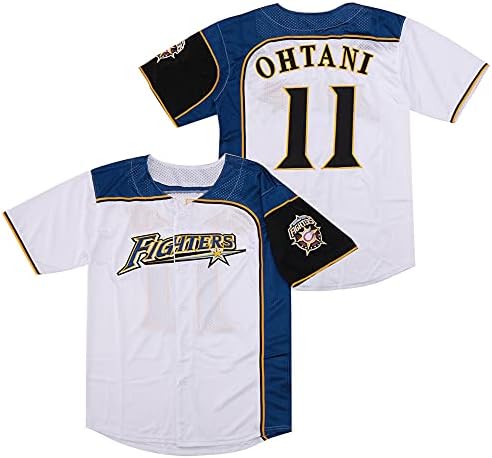 Rainbow Hawk Men's #11Ohtani Jersey Hokkaido Nippon-Ham Fighters