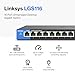 Linksys LGS116 16 Port Gigabit Unmanaged Network Switch - Home / Office Ethernet Switch Hub with Metal Housing - Wall Mount or Desktop Ethernet Splitter, Easy Plug & Play Connection