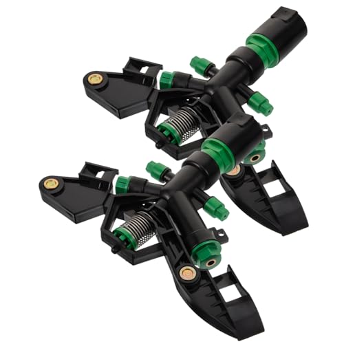 BESPORTBLE 2pcs Metal Rotating Sprinkler Heads for Lawn Garden Irrigation 360° Auto Sprinkler Water Sprayer Easy Install Random Style