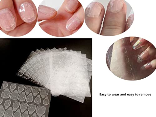 Xianglangsuccess，360 Pieces Transparent Super Adhesive Tabs Double Sided Sticker For Nail Art Tip Manicure Super Thin Jelly Gel #TOP3