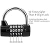 Hedume 2 Pack 5-Digit Horizontal Combination Padlock, 5 Digit Combination Lock, Password Lock for School Gym Locker, Sports Locker, Fence, Toolbox, Gate, Case, Hasp Storage