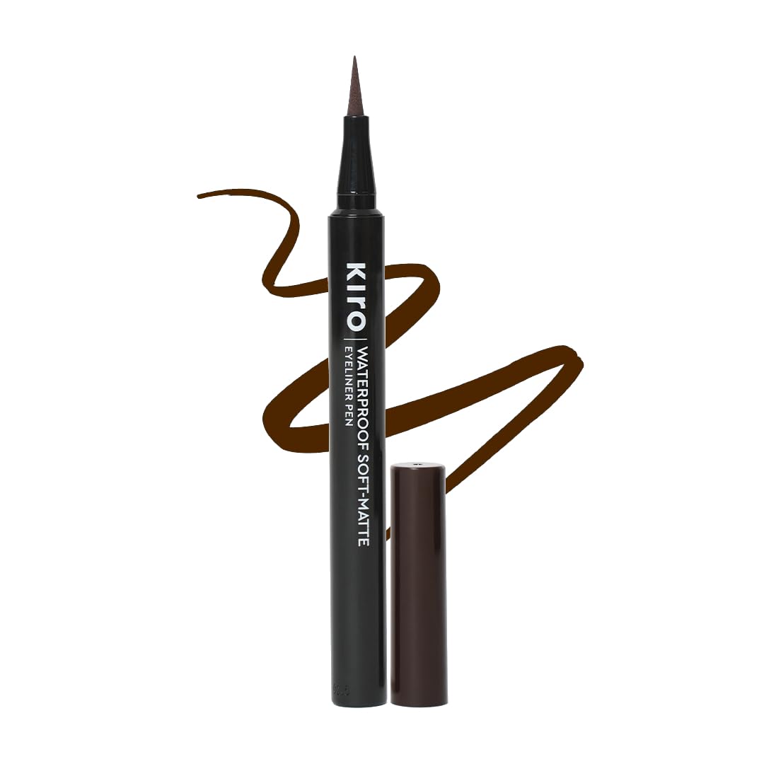 Kiro Waterproof Soft-Matte Eyeliner Pen - Mocha Brown, 1.1 ml | Smudgeproof, Matte, Vegan, No Parabens, Liquid Eye Pen | 24 Hour Stay On, Non-Toxic-image-34
