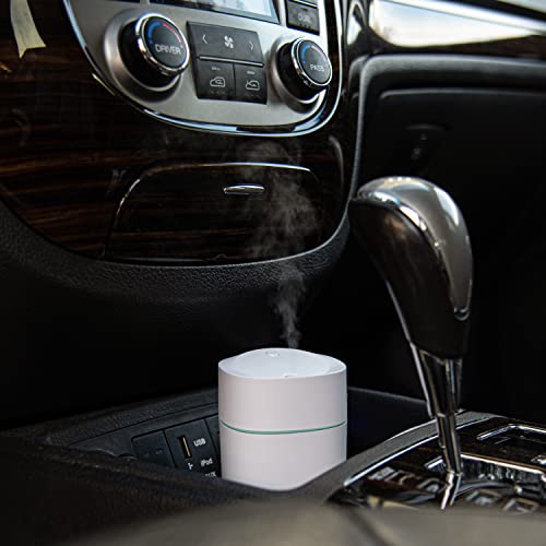 Portable Mini Humidifier And Aromatherapy Essential Oil Diffuser - 250Ml Small Usb Personal Humidifier For Car, Rv, Bedroom, Office, Home - Colorful Light, Auto Shut-Off, 2 Mist Modes, Whisper Quiet #TOP2