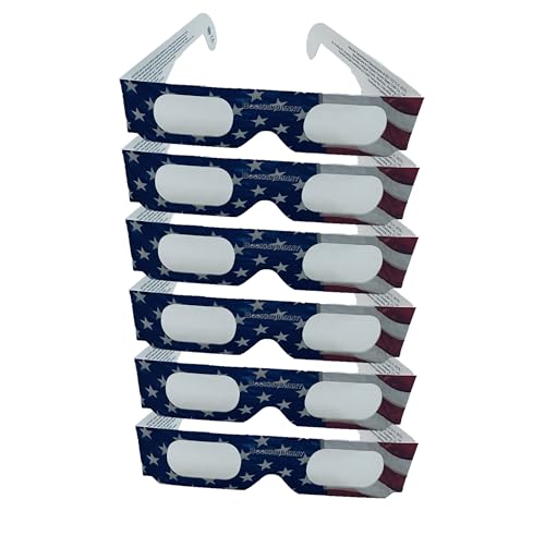 Bookishbunny 6 Pairs Solar Eclipse Viewers Paper Glasses