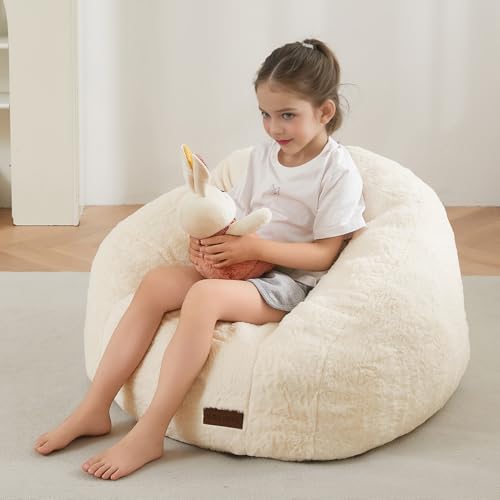 image for MAXYOYO Bean Bag Chair for Kids, Shell Shaped Bean Bag Couch for Boys 