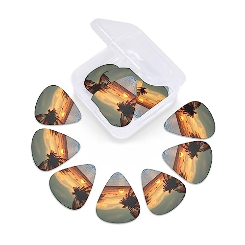Médiator de guitare avec 12 médiators tendance et durables dans une boîte pour ukulélé, guitare électrique, basse - Les Beatles, Paul McCartney, John Lennon, RIngo Starr, George Harrison Médiator de guitare avec 12 médiators tendance et durables dans une boîte pour ukulélé, guitare électrique, basse – Image 7
