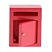 Produktbild Fenteer 1/12 Puppenhaus Garten Möbel Miniatur Vintag Postfach Briefkasten mit Tür zum Öffnen - Rot