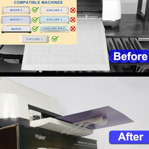 Image of LOPASA Extension Tray Compatible with Cricut Maker 4, 3, Explore 5 | 12x12 Cutting Mat Holder|Maker Machine Accessories|Tray Extender