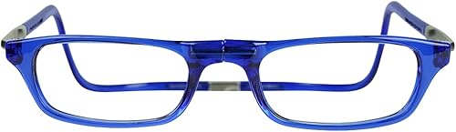 Miniatura 2 de Anteojos de lectura con sujección magnética, con estuche de microfibra de regalo, de Clic, Azul