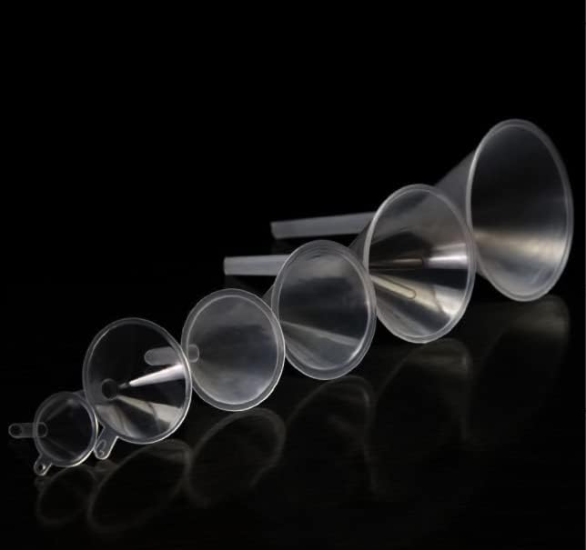Miniatura 7 de Embudo de cocina Embudo de plástico para llenar botellas, conservas y cocinar (juego de 3 piezas de tamaño pequeño)
