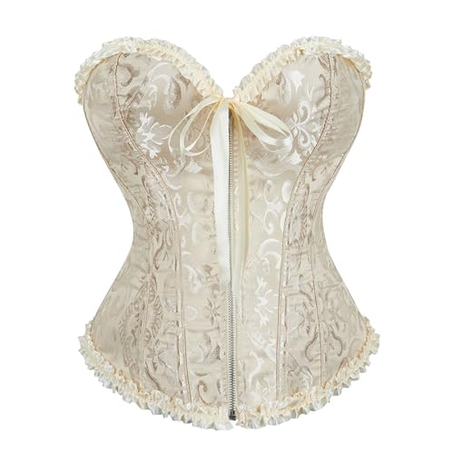 Corset en satin de mariée avec baleines et laçage traditionnel