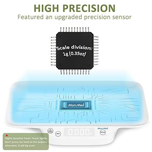 image for MomMed Digital Pet Scale, Portable Pet Dog Cat Scale with Hold and Tar