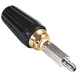YAMATIC Pressure Washer Turbo Nozzle with Stainless Steel Filter, 4000 PSI Power Washer Turbo Tips with 1/4' Quick Connect, 360 Degree Rotating Nozzle Replacement For MTM, Ryobi, Simpson, and More