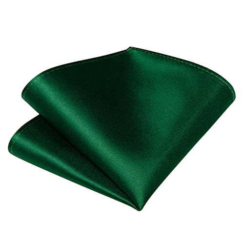 Image of DiBanGu Solid Color Bow Ties for Men Formal Satin Self Tied Bowtie with Lapel Pin Pocket Square Cufflinks for Wedding Party