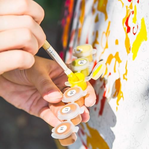 Ledgebay Paint by Numbers Kit for Adults: Golden Hour Paint by Number Kit – Full Set of Acrylic Replacement Paints – Vacuum Sealed for Freshness – Exact Match for Unframed and Framed Kits