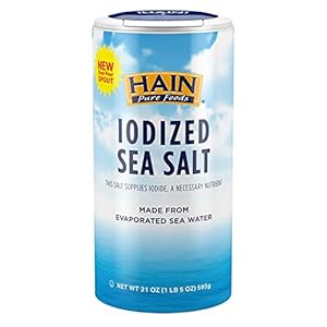 Hain Pure Foods Iodized Sea Salt, 2...