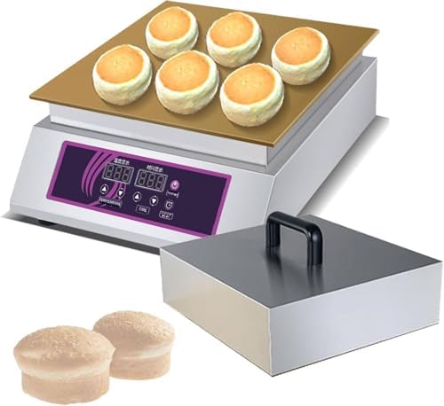 Commercial Double-Head Waffle Pancake Maker, Fluffy Non-Stick Griddle Machine, 6mm Thick for Restaurants, Cafes & Shops - Perfect for Delicious Pancakes!