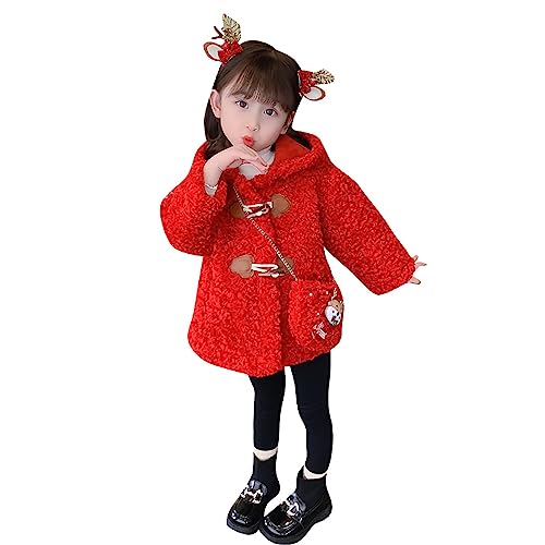 Girls' Cardigans, Jackets, Children's Clothing, red New Year Clothing, Christmas and New Year Celebrations
