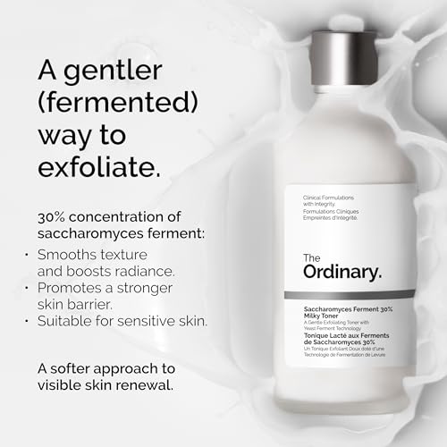 Image of The Ordinary Saccharomyces Ferment 30% Milky Toner, Exfoliating and Hydrating Toner for Smoother, Brighter Skin, 3.4 Fl Oz