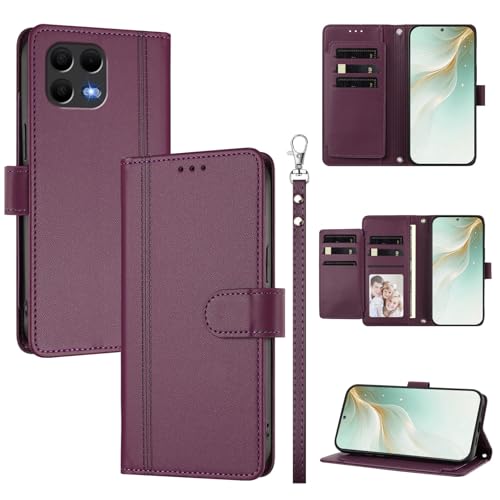 �X�}�z�P�[�X �Ή��@�� for T-Mobile Revvl 8 Pro,�Ή��@�� for T Phone 3 Pro �X�}�z�P�[�X�y�E�H���b�g�f�U�C�� �f���A���J�[�h�X���b�g �L���b�V�� �t���b�v���X�^���h �����h�~�zViolet