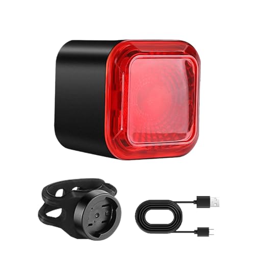 Smart Cycling Tail Light: Luces traseras Impermeables para la luz Trasera de los Frenos, Arranque/Parada automática, Linterna Ultra Brillante con 6 Modos, Pantalla Digital, Accesorios de Ciclismo